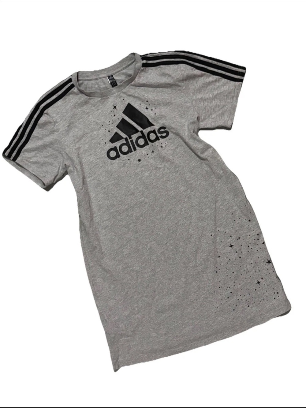 adidas Celestial T-Shirt Dress S/S Graphic Print Logo , Woman’s Size Small